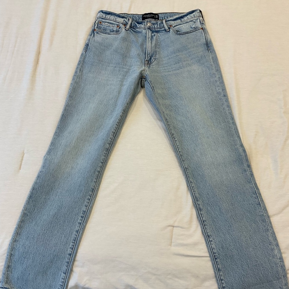 Abercrombie & Fitch Light Blue Straight Jeans